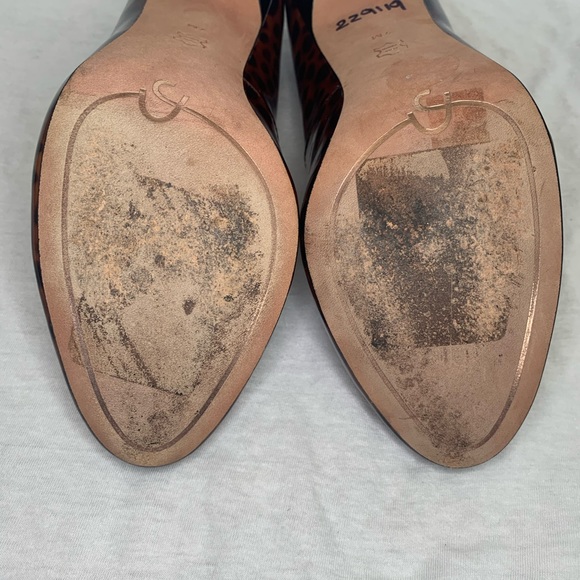Joan & David Pumps Heels Cheetah Animal Patent 7 - Picture 9 of 12